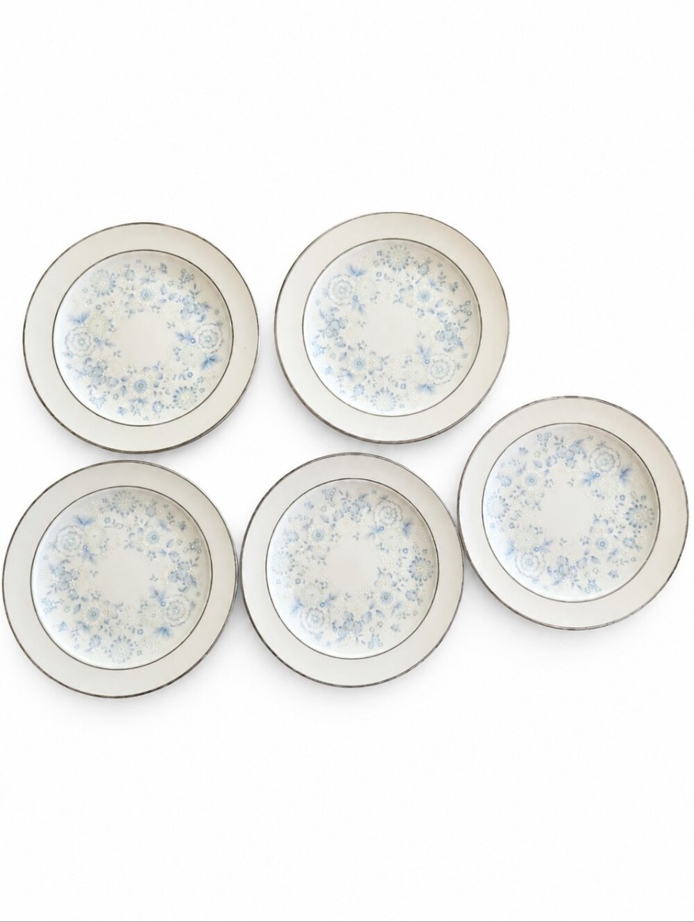Vintage 1970s Noritake Summer Eve 7163 Bread Butter Plates Set of 5 Japan